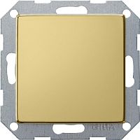 Заглушка без рамки Gira ClassiX 1-м. латунь картинка